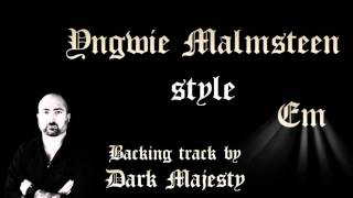 Yngwie Malmsteen Backing track style Em [upl. by Ellertal]