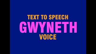 Gwyneth Welsh English Ivona voice  Text to Speech Voice [upl. by Nolana]