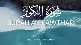 Surah Al Kawthar  quran arabic quranrecitation mishary islam surahalkawthar surahkawthar [upl. by Akienahs]