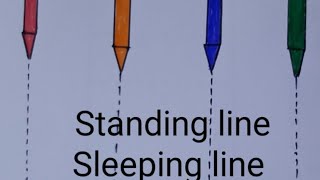 Standing line  sleeping line  slanting line curves worksheets on prewriting patterns for nursery [upl. by Ushijima]