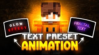 🤯 Trending Text Animation Presets For Your Minecraft Videos  Dont Miss [upl. by Aznaed]