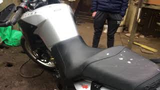 DERBI TERRA 125 with DELKEVIC 225mm STAINLESS STEEL EXHAUST [upl. by Greggs]