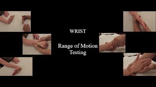 Wrist  Range of Motion Testing Active  Passive  Resisted Clinical Assessment Updated [upl. by Serg353]