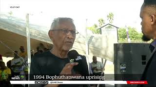 Former Bophuthatswana employees commemorate 1994 Bophuthatswana uprising [upl. by Llerrat]