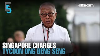 EVENING 5 Singapore charges tycoon Ong Beng Seng [upl. by Tsiuqram]