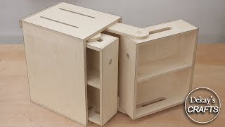 New way to use drawers for high places  vertical drawer  storage idea  woodworking [upl. by Eldoria]