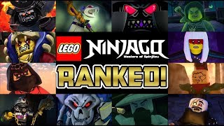 ALL 15 MAIN NINJAGO VILLAINS RANKED 😈 [upl. by Enitsuj806]