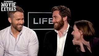 Life  QampA with Ryan Reynolds Rebecca Ferguson and Jake Gyllenhaal [upl. by Anaidiriv]