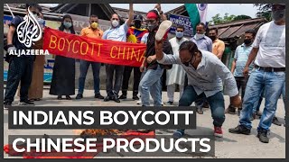 IndiaChina tensions Calls for boycott of Chinese products [upl. by Fanechka]