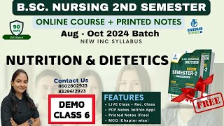 DEMO CLASS 6  nutrition and dietetics  bsc nursing 2nd semester  B Sc NURSING 2024  BSC NURSING [upl. by Samuelson340]