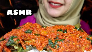 ASMR AYAM GORENG KAMPUNG SIRAM SAMBEL RICA  ASMR INDONESIA  EATING SOUND [upl. by Male]