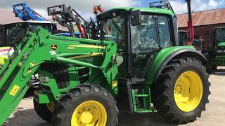 john deere 6230 tractor with john deere loader [upl. by Bernadene]