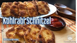 Kohlrabi Schnitzel  Panierte Kohlrabi [upl. by Kassandra271]