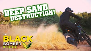 Powerful Electric Bike in Deep Sand [upl. by Eisen521]