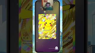 Insane CROWN RARE PULL My first less than 1 pull pokemontcgpocket pokemonPockemTCG [upl. by Guido778]