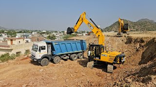 NEW JCB LNT 225LCM MUD LOADING TATA TIPPER 3530TK NEW JCB VIDEO [upl. by Sello68]