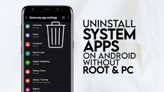 How to Uninstall System Apps Bloatware on Android Without Root and PC [upl. by Torras563]