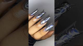 dark fantasy nails 🕯️🖤🦉🔮✨ polygelnails polygel nails nailart naildesign halloweennails [upl. by Fauman]