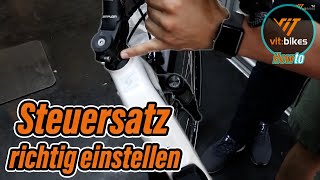 Steuersatz richtig einstellen  vitbikesTV 107 [upl. by Estele]