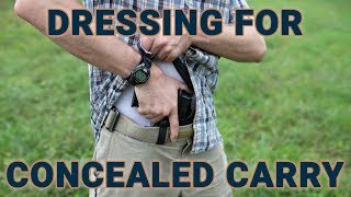 Practical tips to dress for carrying a concealed gun [upl. by Nidnal]