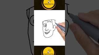 How to Draw Woody digitalart drawingtutorial viralshorts [upl. by Tranquada]