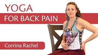 Beginners Yoga for Back Pain  Better Posture Chair Yoga [upl. by Alecia664]