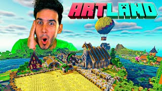 UN SUSCRIPTOR HACE MI MUNDO DE MINECRAFT ARTLAND  Reacción del mundo  HaroldArtistPlay [upl. by Vinay947]