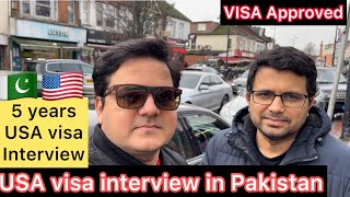 USA visa interview in Pakistan  USA visit visa from Pakistan usavisitorvisaupdate [upl. by Nairim]