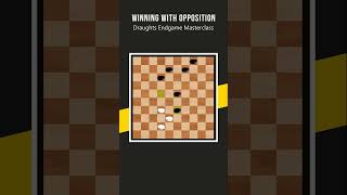 Winning with Opposition  Draughts Endgame Masterclass shorts [upl. by Coumas]