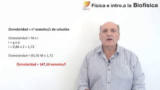 46 Física e Introducción a la Biofísica Osmolaridad [upl. by Nelan]