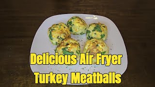 Air Fryer meatballs recipe  Turkey meatballs recipe [upl. by Burnett]