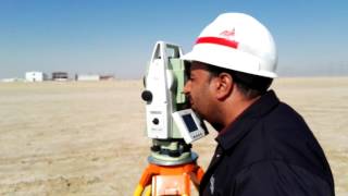 Layout with Leica Total Station TS09 Stakeout with Leica Total Station TS09 Plus in English [upl. by Sera367]