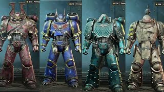 Warhammer 40K Space Marine 2  ARMOURING HALL CUSTOMIZATION All Amour Sets and Customization [upl. by Leahcir]