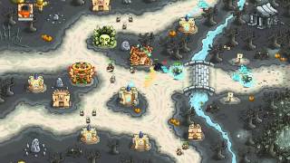 Kingdom Rush Frontiers Walkthrough Level 20 Desecrated Grove Veteran Heroic [upl. by Nohsauq]