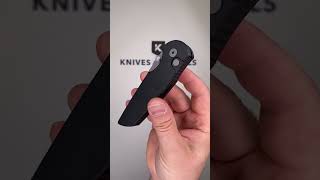 Pro Tech TR 3 Integrity INT101 S35VN Stonewashed Solid Black Manual pocket knife [upl. by Inaflahk]