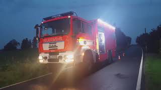 KATASTROPHENALARM IN LEICHLINGEN Großeinsatz für Feuerwehr und THW nach Unwetter [upl. by Durwin]