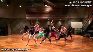 Morning Musume  Wakuteka Take a chance English Subtitles  Dance rehearsal [upl. by Doubler]