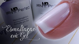 Esmaltação em Gel Francesinha Passo a Passo [upl. by Leugar32]