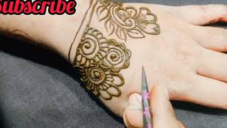 Back Hand Side unique Mehndi Design mehndidesign youtubevideoviralviral mehndidesign2024henna [upl. by Notrem]