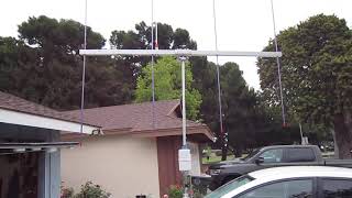 Battery operated portable VHFUHF antenna rotator on Comet CP 45 mast [upl. by Ennaoj]