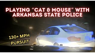 HIGH SPEED PURSUIT 136 MPH with BMW amp Arkansas State Police  PIT  TVI Maneuver pursuit chase [upl. by Budge130]