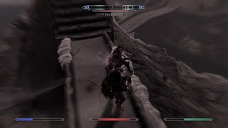 Skyrim  Beating a boss with fists only [upl. by Sibby]