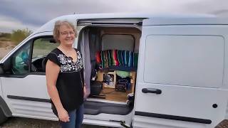 How She Transformed Her Tiny Ford Transit Van with a Super CLEVER Van Kit TOUR [upl. by Ylyl980]