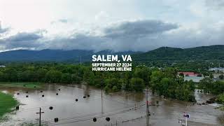 Salem Virginia  Flooding from Hurricane Helene  September 27 2024 [upl. by Einwahs]