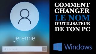 Comment changer le nom de lordinateur et le groupe de travail sur windows 10 [upl. by Hau]