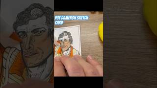 Poe Dameron Sketch Card [upl. by Naraa]