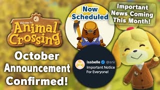 Announcement CONFIRMED For Animal Crossing Players This Month [upl. by Bibah]