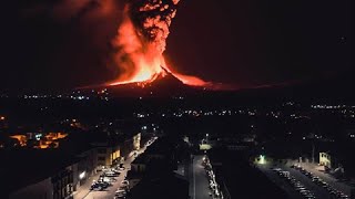 Etna exploded Eruption tonight in Sicily [upl. by Marlette]