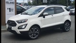 2018 Ford Ecosport SES AWD W Cargo Management System Review Island Ford [upl. by Dagley973]