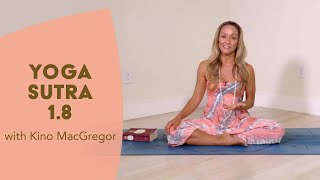 Yoga Sutras with Kino MacGregor 18 Viparyayo mithyajnanam atadrupapratistham [upl. by Nazus882]